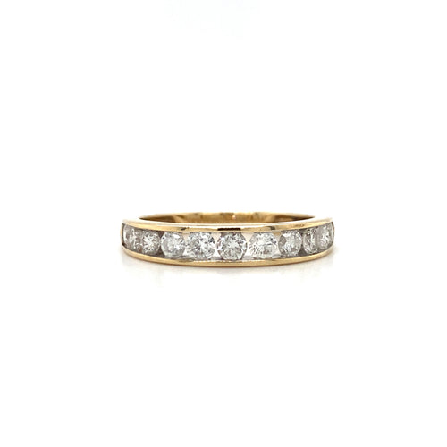 14kt Yellow Gold .75ct Diamond Band