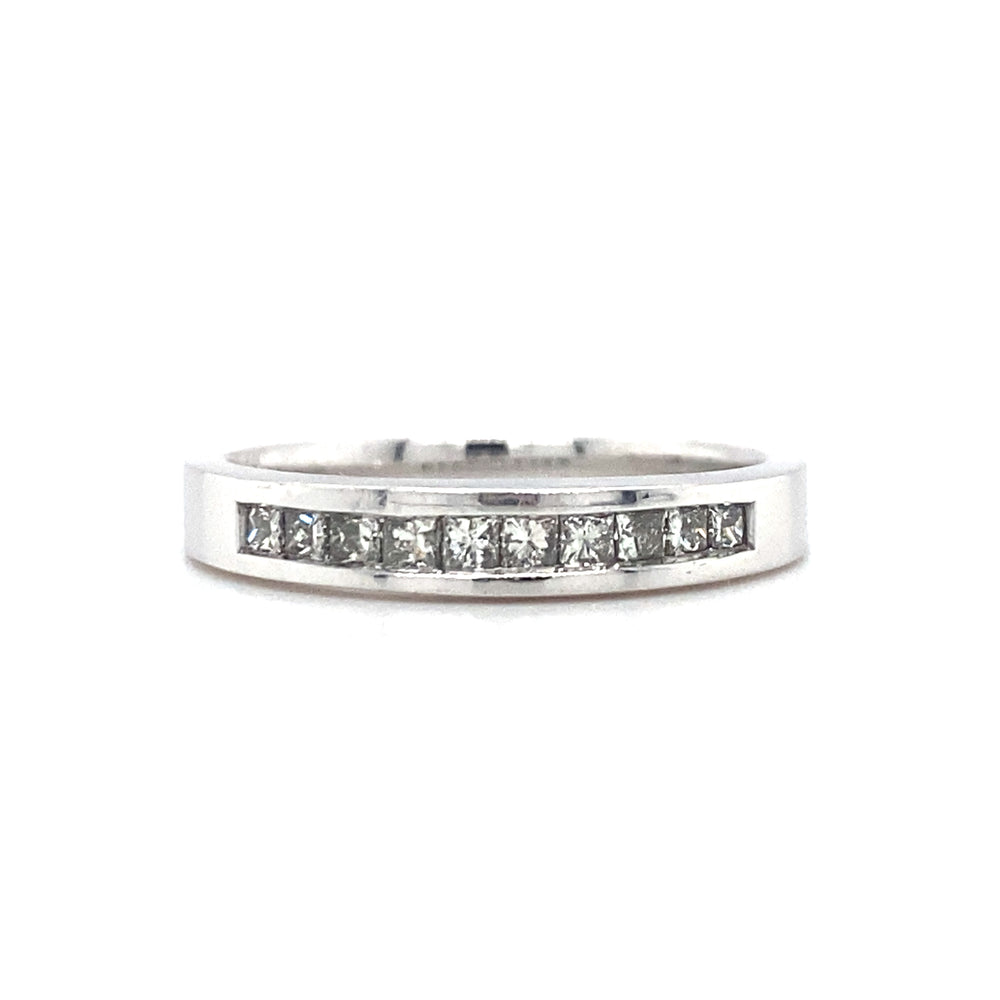14kt White Gold and 0.33tw Diamond Band
