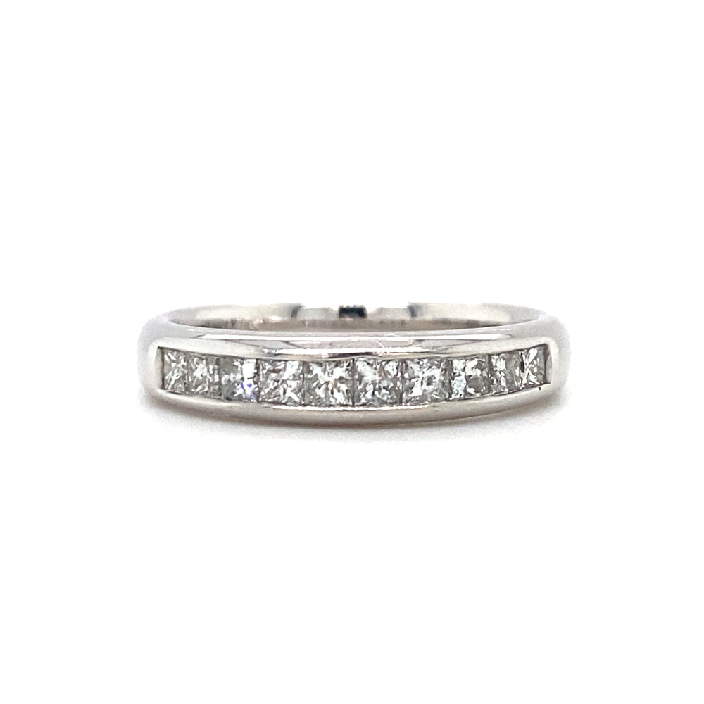 14kt White Gold and 0.50tw Diamond Band
