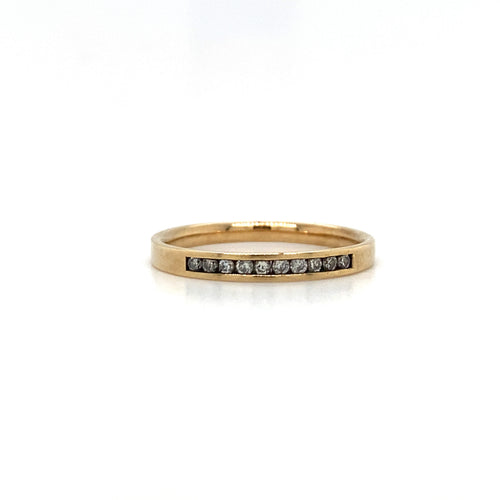 10k Yellow Gold .10tdw Diamond Band