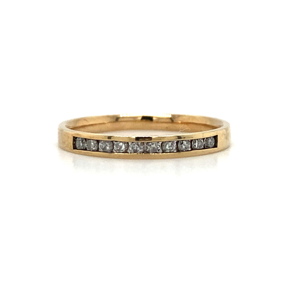 10kt Yellow Gold Diamond Band