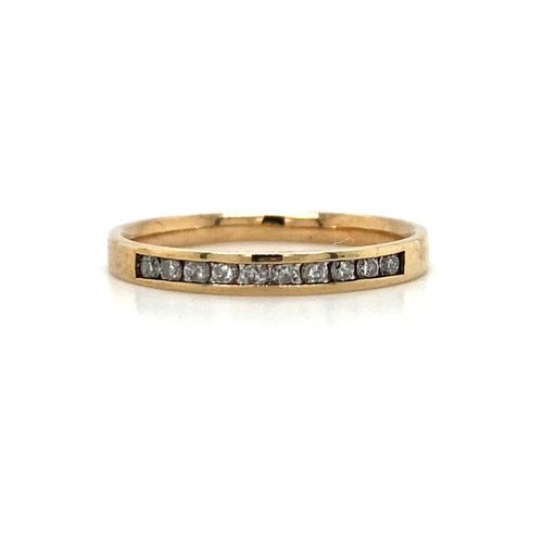 10kt Yellow Gold Diamond Band