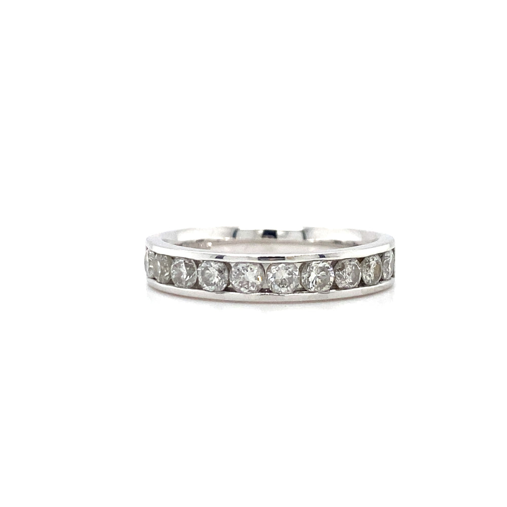 14kt White Gold .75ct Diamond Band