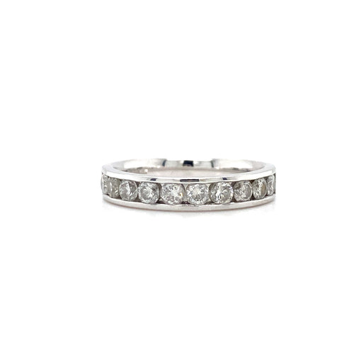 14kt White Gold .75ct Diamond Band