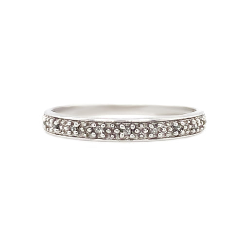 10kt White Gold Diamond Band