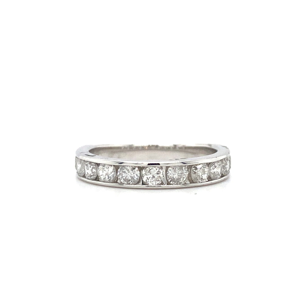 10kt White Gold 1.03ct Diamond Band
