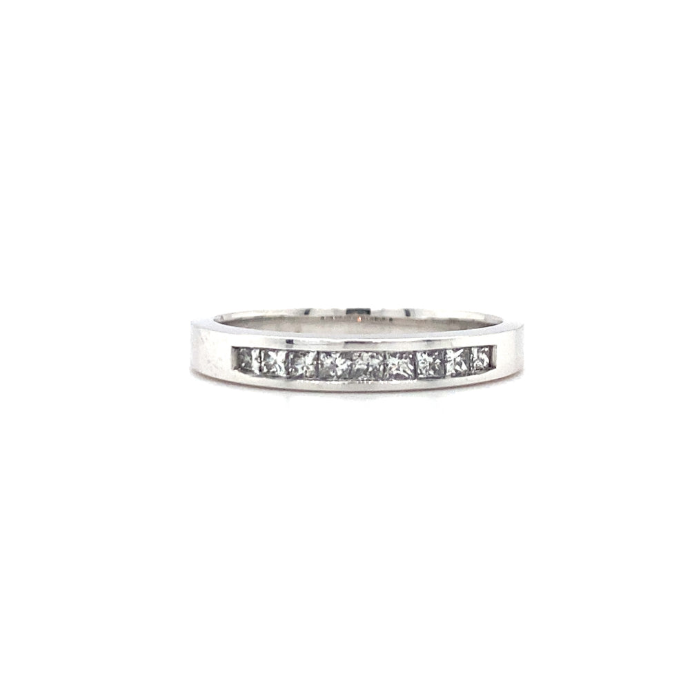 14kt White Gold and 0.25tw Diamond Band