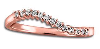 10kt Rose Gold Diamond Band