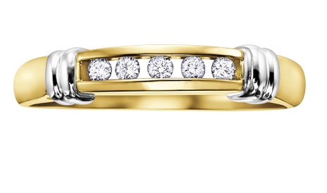10kt Yellow Gold Diamond Band
