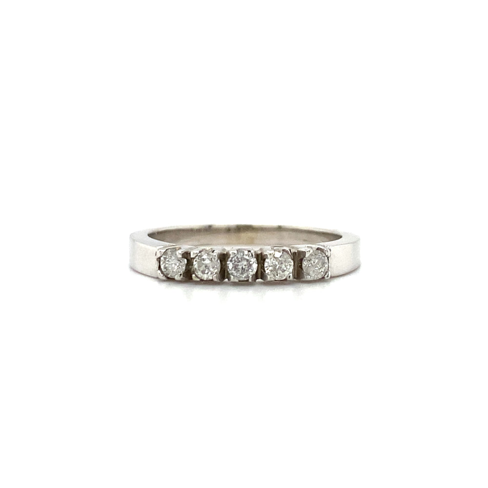 14kt White Gold Diamond Band
