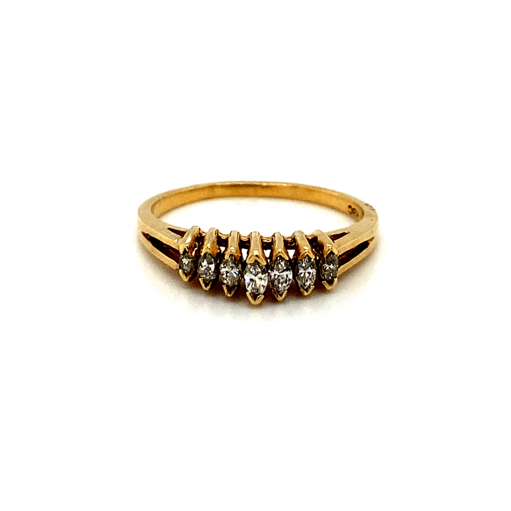 14kt Yellow Gold Diamond Band