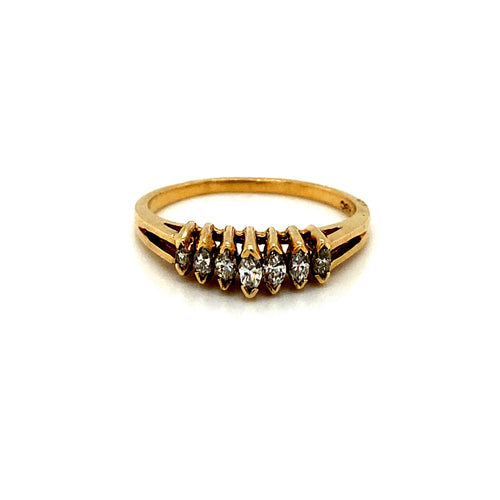 14kt Yellow Gold Diamond Band