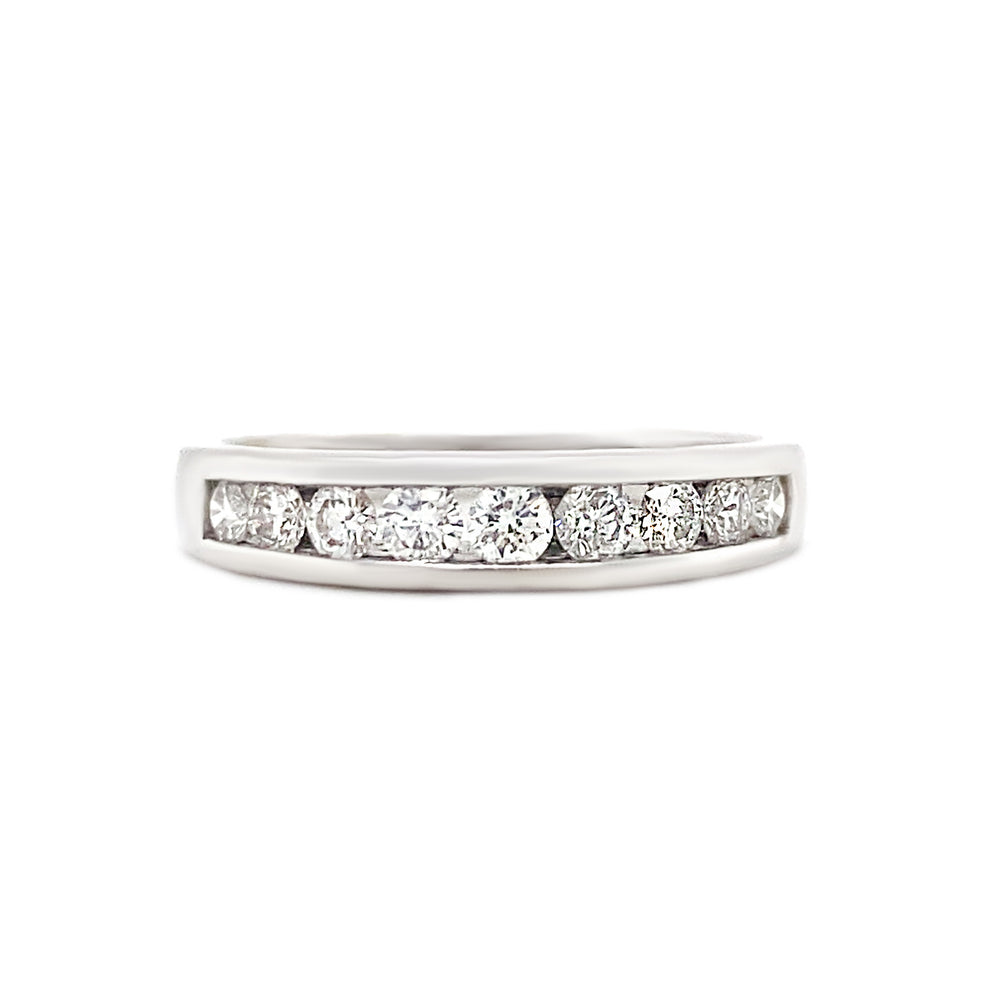 14kt White Gold and 0.45tw Diamond Band