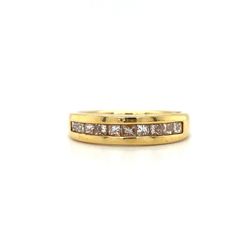 18kt Yellow Gold .70ct Diamond Band