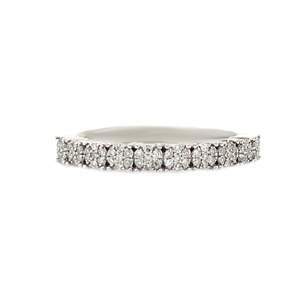 10kt White Gold Diamond Band