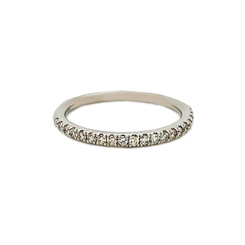 14kt White Gold and Diamond Band