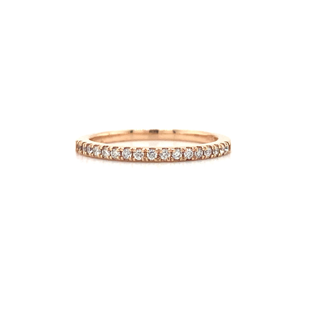 14kt Rose gold Diamond Band