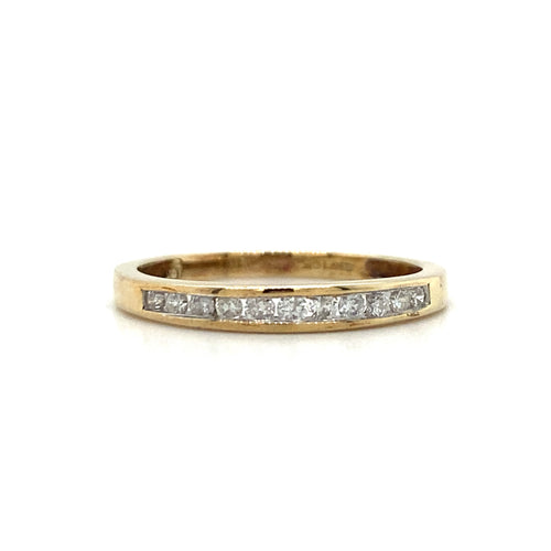 10k Yellow Gold .20tdw Diamond Band