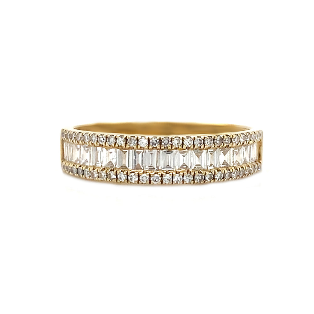 14k Yellow Gold .55tdw Diamond Band