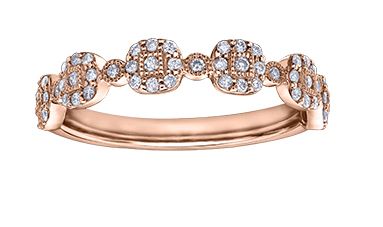 10kt Rose Gold Diamond Band
