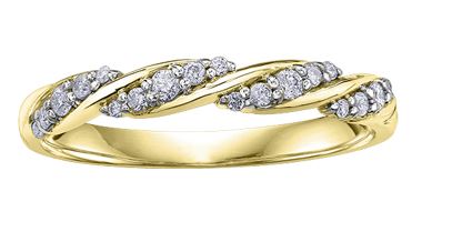 10kt Yellow Gold Diamond Band