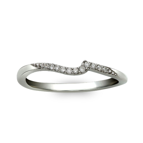 10kt White Gold .08 ct Diamond Band