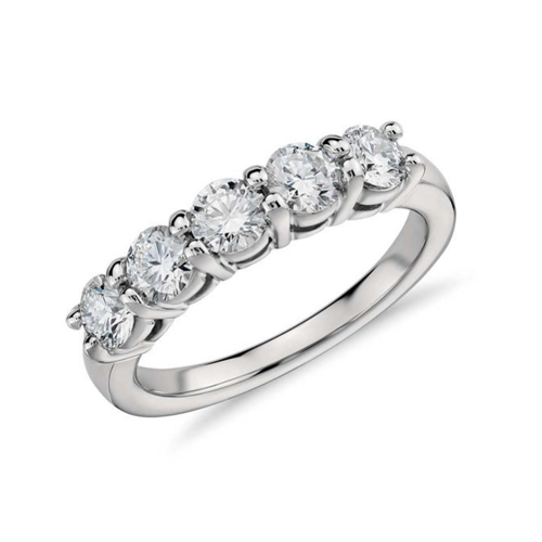 14kt White Gold .50 ct Diamond Band
