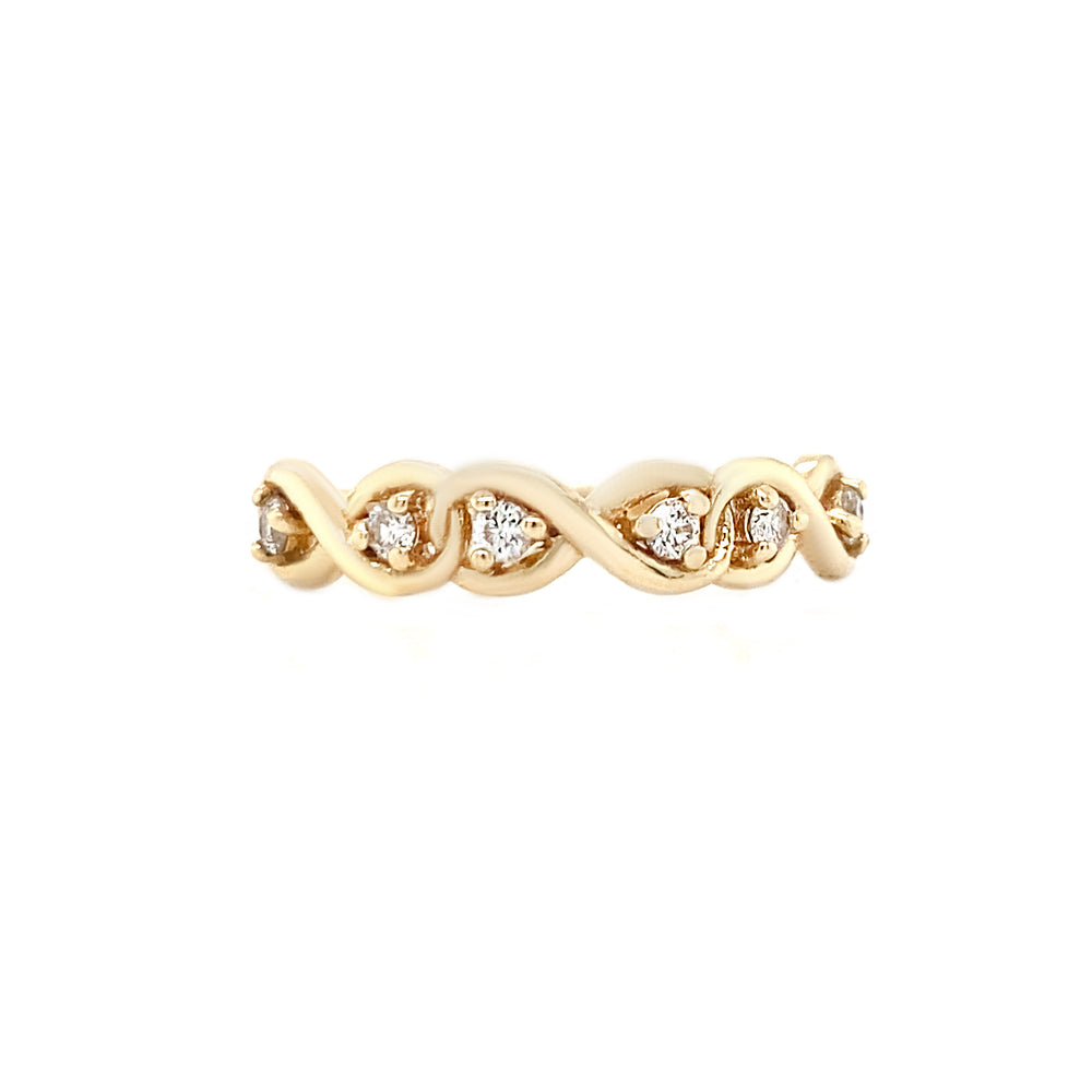 14kt Yellow Gold Diamond Band