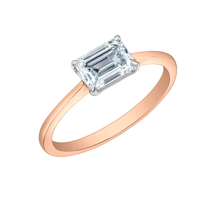 The East West Ring - Customizable Lab Grown Diamond Engagement Ring