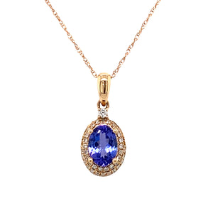 10kt Rose Gold Tanzanite & Diamond