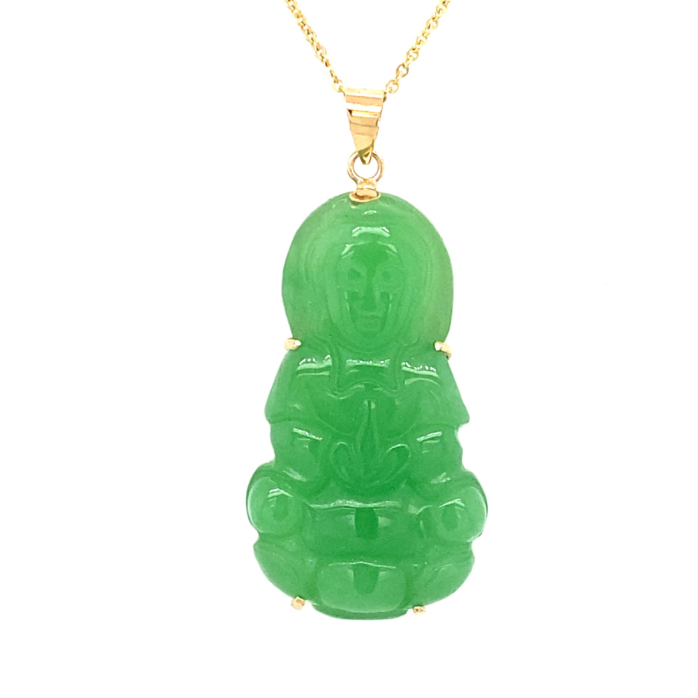 10/14KT Yellow Gold Buddha Pendant