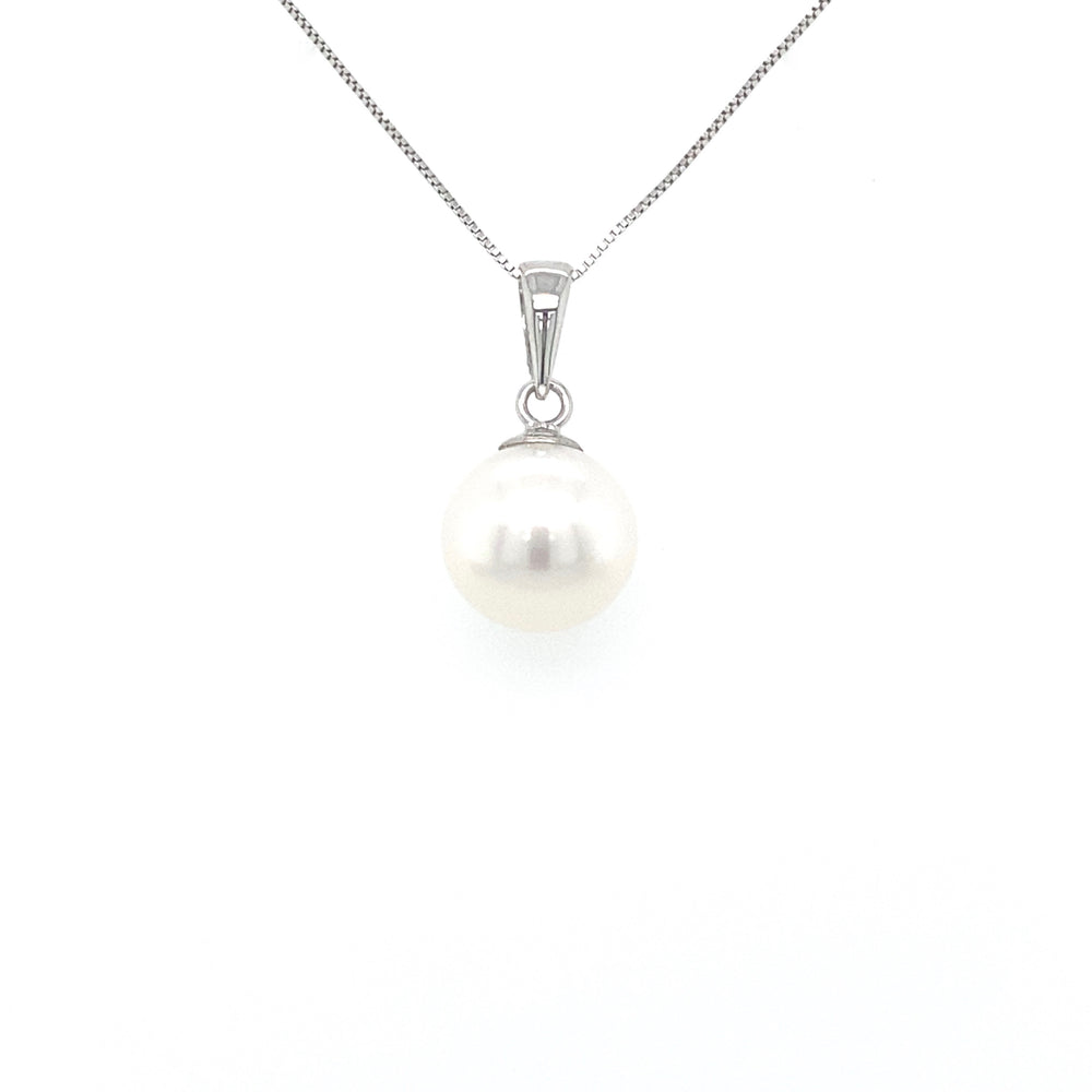10KT white gold Pearl pendant