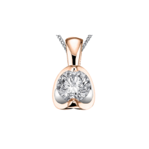 10kt Yellow Gold Diamond Pendant