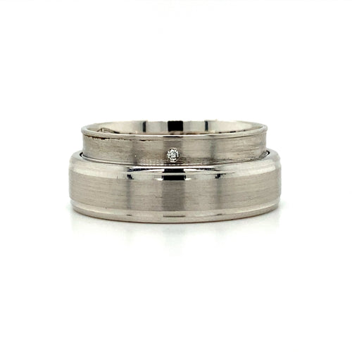 14kt White Gold Hidden Diamond Ring