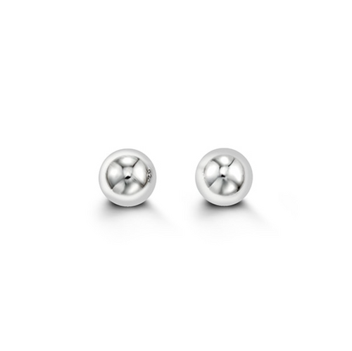 14kt White Gold Ball Stud Earrings 6mm