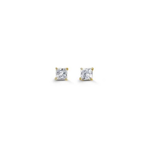 14kt Yellow Gold 3mm CZ Stud Earrings