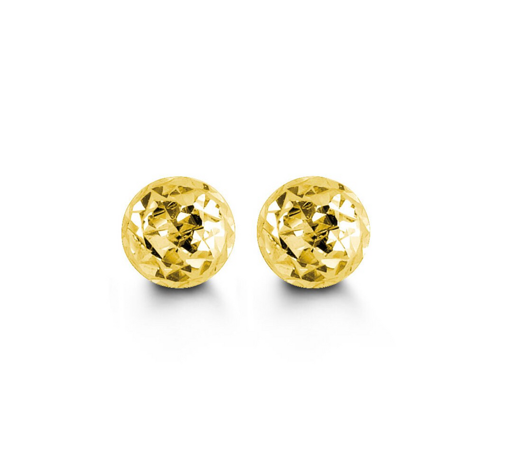 10kt Yellow Gold Ball Stud Earrings 5mm