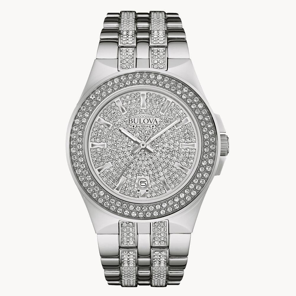 Bulova Phantom Crystal Stainless Steel Watch 96B235