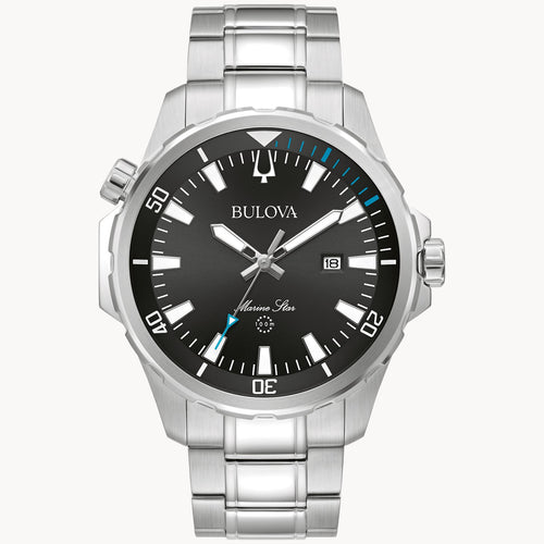 Bulova Marine Star Stainless Steel Watch 96B382