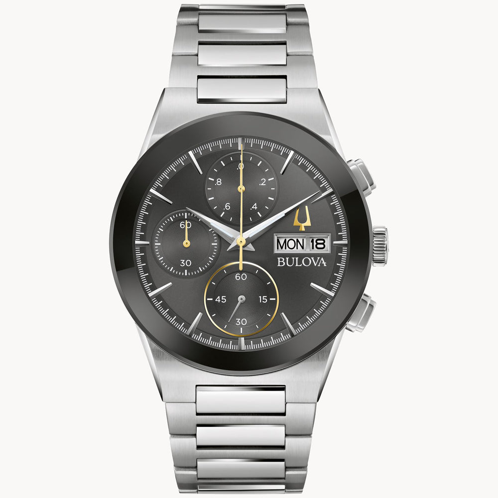 Bulova Millennia Modern Stainless Steel Watch 96C149