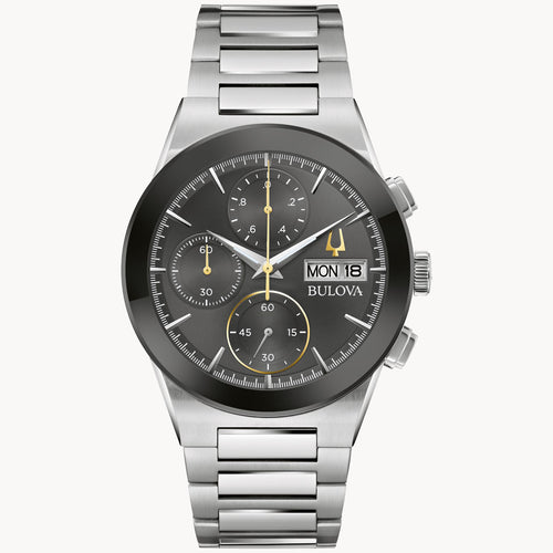 Bulova Millennia Modern Stainless Steel Watch 96C149