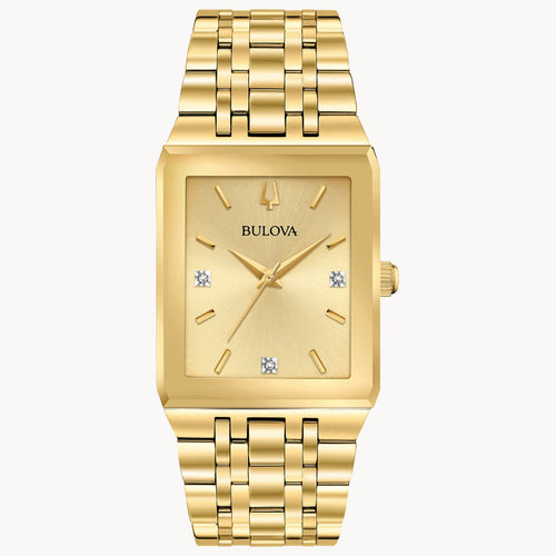 Bulova Quadra Modern Stainless Steel Watch 97D120