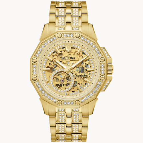 Bulova Octava Crystal Stainless Steel Watch 98A292
