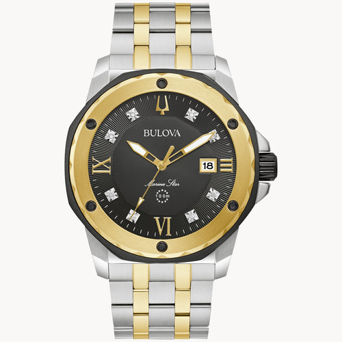 Bulova Marine Star Stainless Steel Watch 98D175