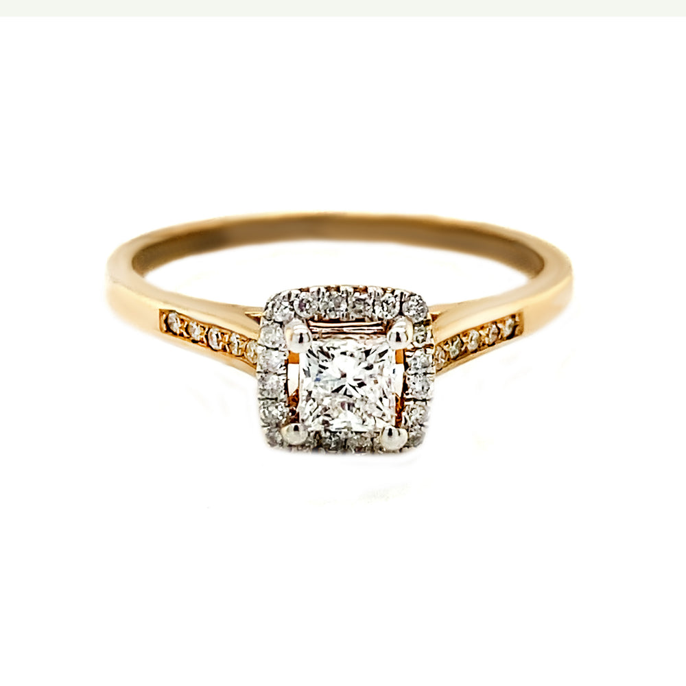 10kt Yellow Gold and Diamond Ring