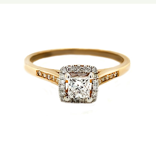 10kt Yellow Gold and Diamond Ring