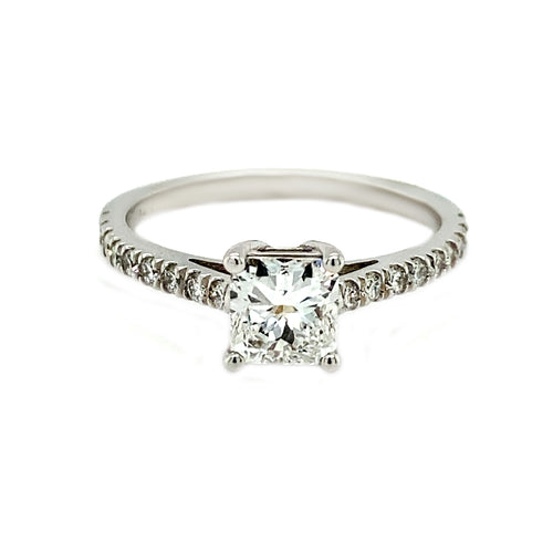 14kt White Gold .98ct Diamond Engagement Ring