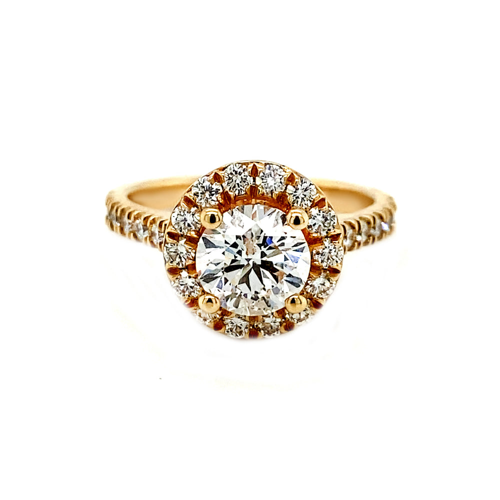 14kt Yellow Gold 1.80ct Diamond Engagement Ring
