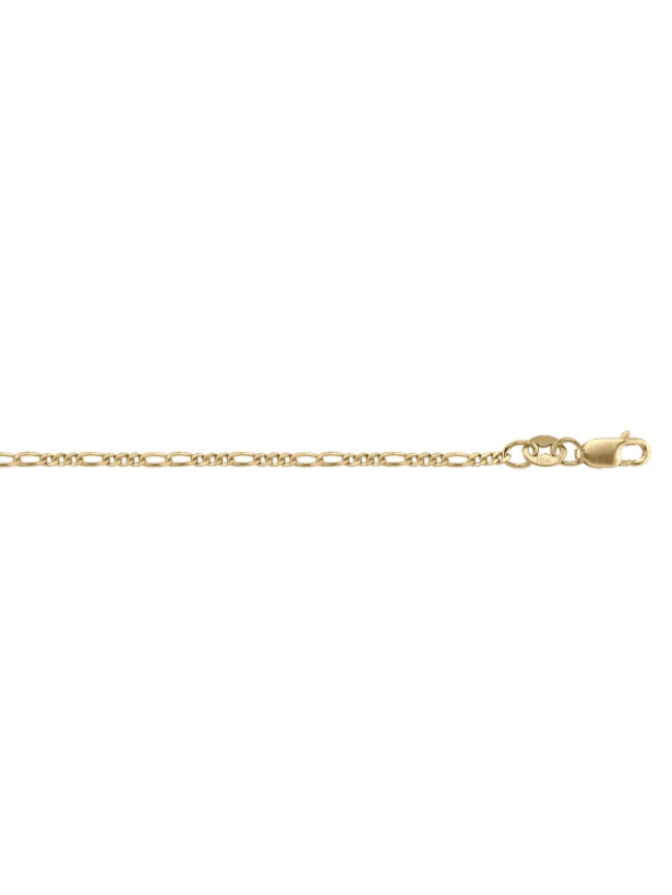 10kt Yellow Gold 1.6mm Solid Figaro Chain