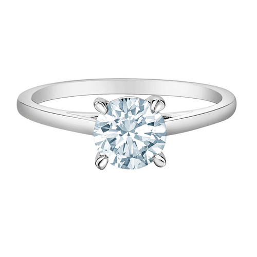 The Cathedral Classic - Round Brilliant Lab Grown Diamond Solitaire - Customizable Engagement Ring